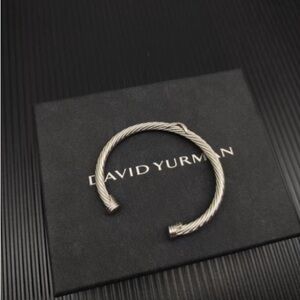 David Yurman 5mm  Silver Cable Bracelet